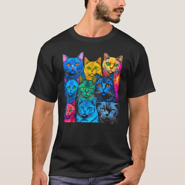 Camiseta British Shorthair Cat Pop Design (Frente)