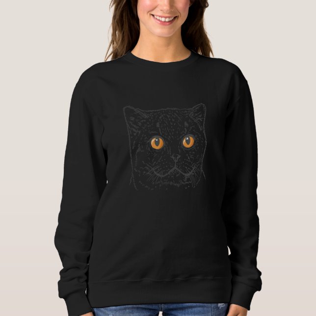 Camiseta British Shorthair Cat with Copper Eyes (Frente)