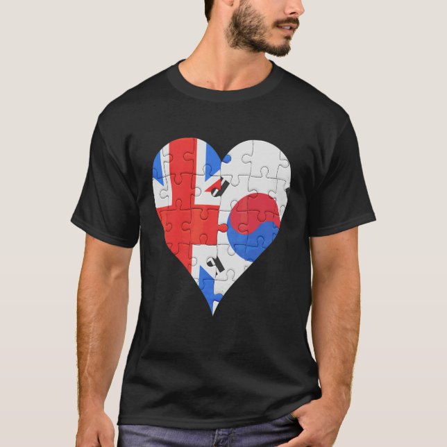 Camiseta British South Corp Flag Heart (Frente)