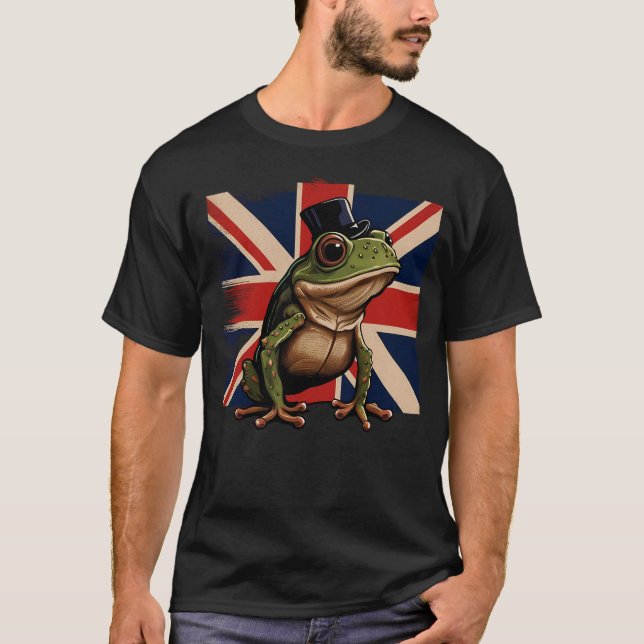 Camiseta British UK Frog on Great Britain Frog (Frente)