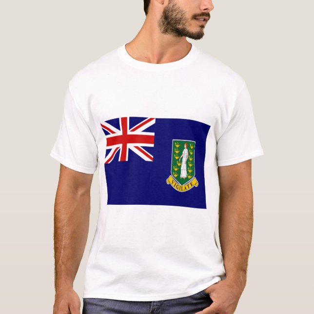 Camiseta british virgin islands flag (Frente)