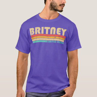 Camiseta Britney Nome Personalizado 80S 90S retrô