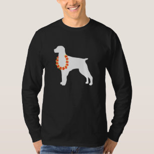 Camiseta Brittany Aloha Hawaiian Lei Dog