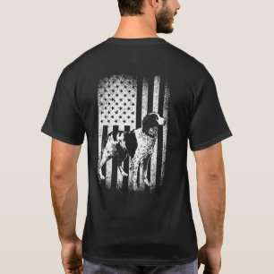 Camiseta Brittany Spaniel American Flag Dog Dad Dog Mom