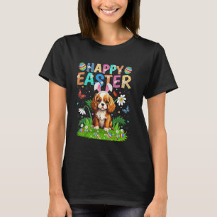 Camiseta Brittany Spaniel Dog Felz pascoa Egg Hunt Bunny E