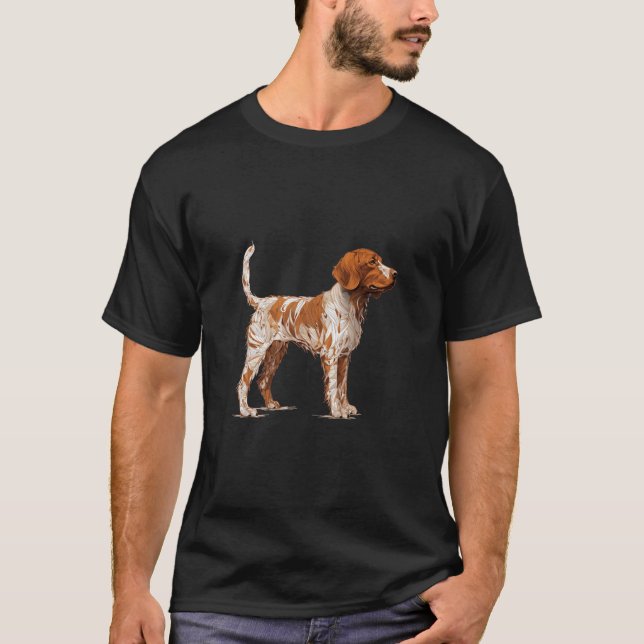Camiseta Brittany Spaniel Dog Para Brittany Dog Lovers E O (Frente)