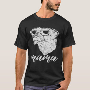 Camiseta Brittany Spaniel Mama Mãe Vintage