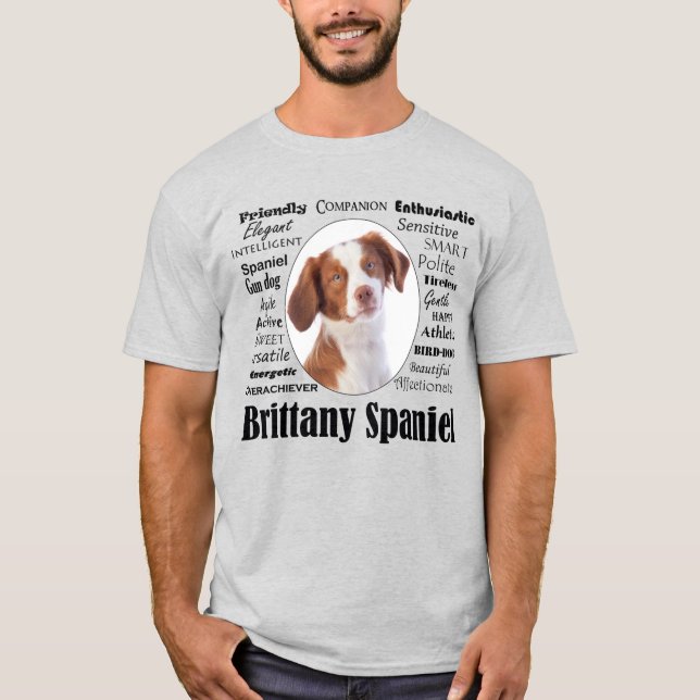 Camiseta Brittany Spaniel Traits (Frente)