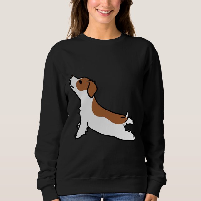 Camiseta Brittany Spaniel Yoga (Frente)