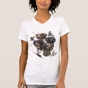 Camiseta Brittany Spaniels , Estação de Caça de Pássaros