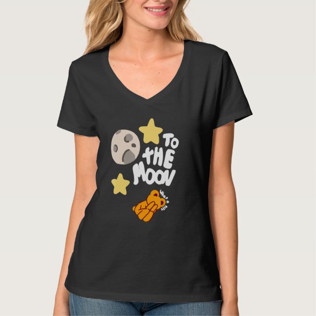 Camiseta BRKR Vamos Visitar A LUA (Frente)