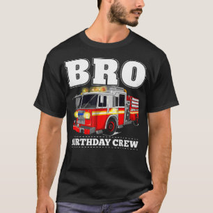 Camiseta Bro Birthday Crew Brother Fire