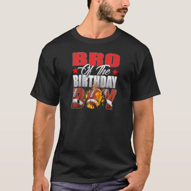 Camiseta Bro Da Celebração Do Aniversário De Futebol (Frente)