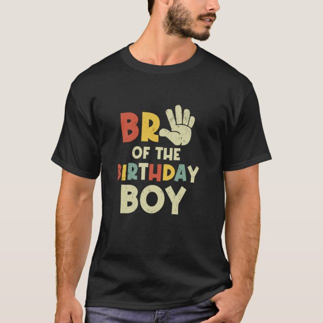 Camiseta Bro Do Aniversário Olá, Bday Fa De Cinco Anos (Frente)