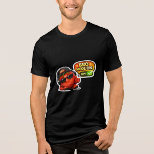 Camiseta Bro Mode On Divertida Personagem Animad