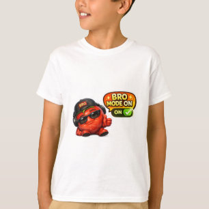 Camiseta Bro Mode On Divertida Personagem Animad