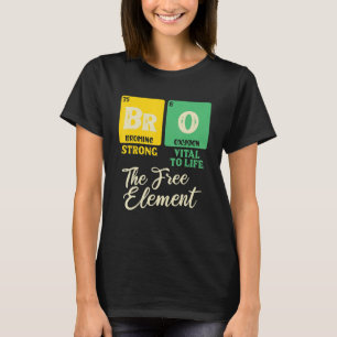 Camiseta BRO O Elemento Livre, Mesa Periódica Irmão Jo