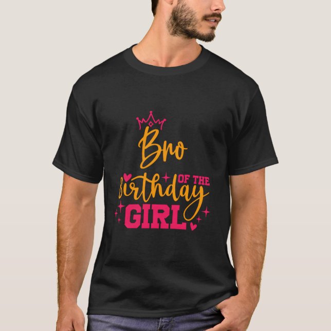 Camiseta Bro Personalizado Bonito Da Matinha De Aniversário (Frente)
