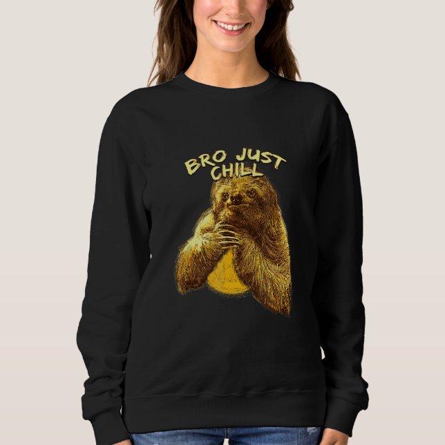 Camiseta Bro Só Acalme Sloth Sayings Sloth Lazy 3 (Frente)