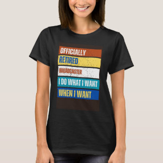 Camiseta Broadcaster aposentado, aposentado e aposentado, b