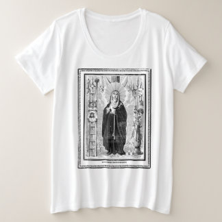 Camiseta Broadsheet with the Virgin of Sorrows