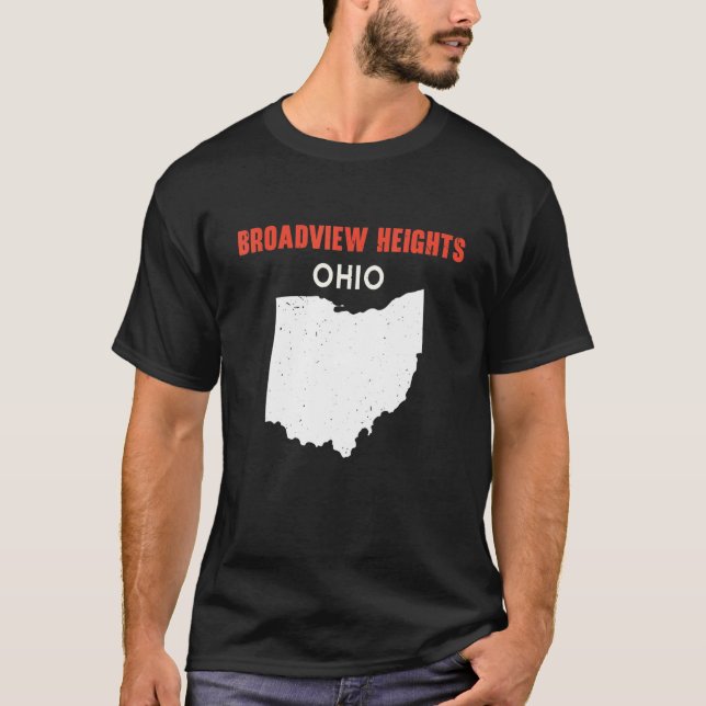 Camiseta BROADVIEW HEIGHTS Ohio USA State America Travel Oh (Frente)