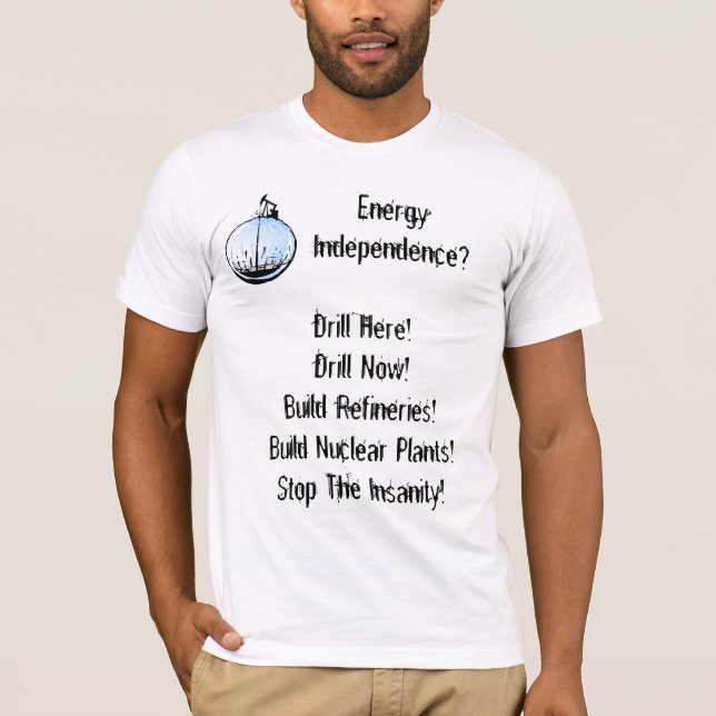 Camiseta Broca para o óleo dos E.U. agora! (Frente)