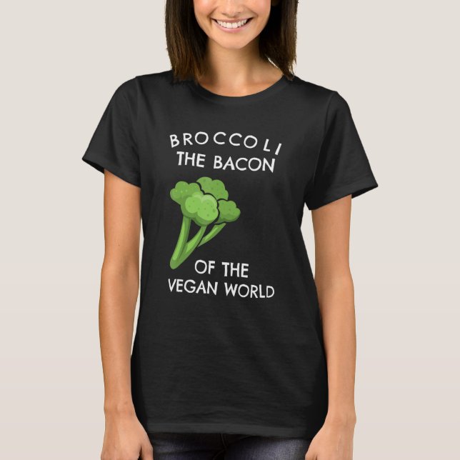 Camiseta Broccoli Bacon Do Vegan World Vegetarian V (Frente)