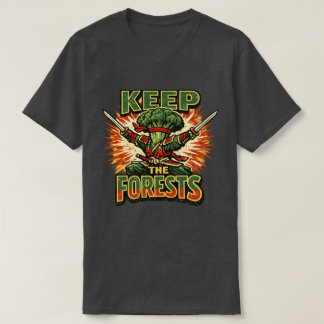 Camiseta Broccoli Bushido – MANTENHA AS FLORESTAS Herói