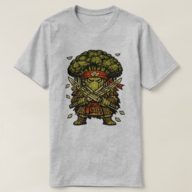 Camiseta Broccoli Bushido — Protector of the Forest (Frente do Design)