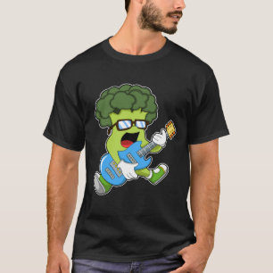 Camiseta Broccoli como músico com guitarra