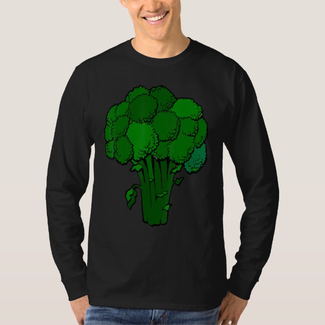 Camiseta Broccoli é vegetariano gráfico divertido da vida (Frente)
