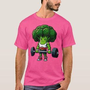 Camiseta Broccoli Elevação de Peso Gym Vegan Tee Powe