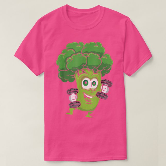 Camiseta Broccoli, Malhação De Construção De Artes De Gym V (Frente do Design)