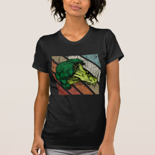 Camiseta Broccoli Presente Retro Comida Vegan Vegetais Broc