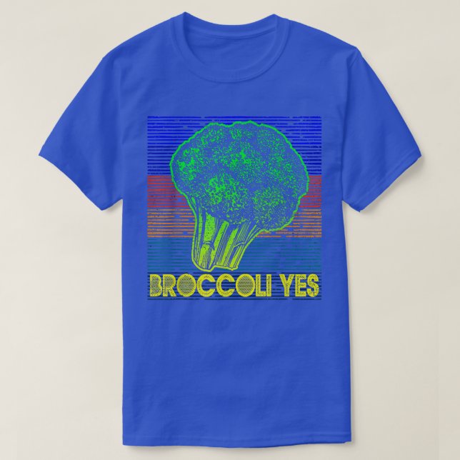 Camiseta Broccoli Sim Engraçado Jardineiro Vegetal 295 (Frente do Design)
