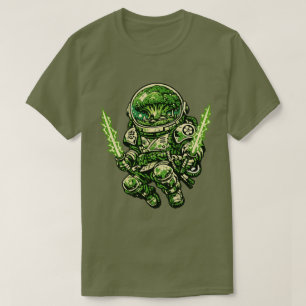 Camiseta Broccoli Space Bushido — Guardião Cósmico Vintage