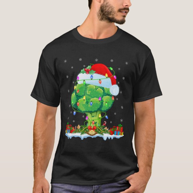 Camiseta Broccoli Vegetable Lover Matching Santa Broccoli C (Frente)