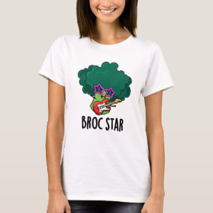 Camiseta Brock Star Funny Brocolli Rock Star