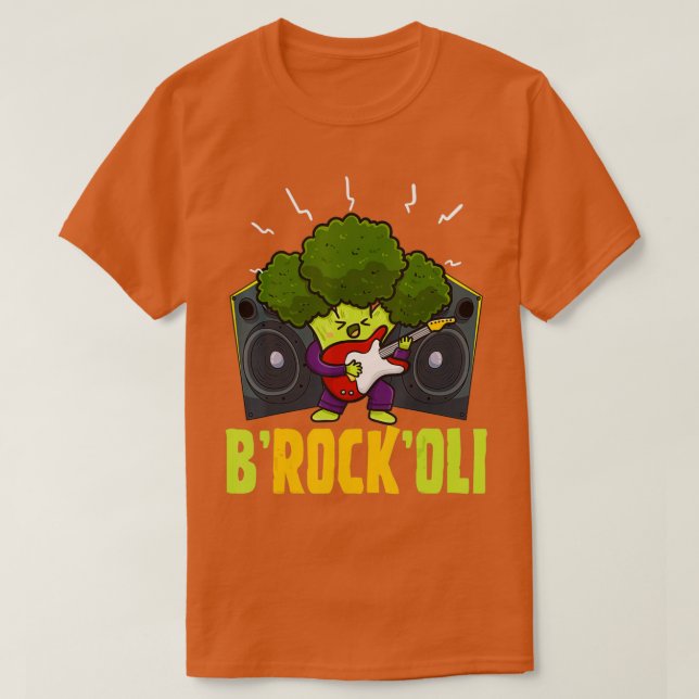 Camiseta BRockOli Broccoli Vegan Pun Vegetarian Vegetarian  (Frente do Design)