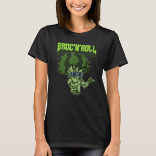 Camiseta Broc'n'roll Veggie Vegan Vegetarian Broccoli