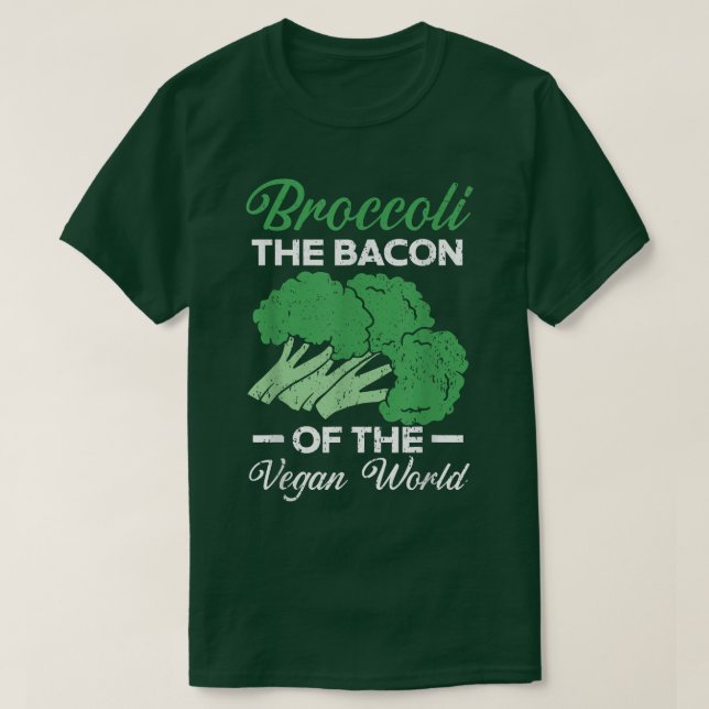 Camiseta Brócolis Bacon Do Vegan Vege Saudável (Frente do Design)
