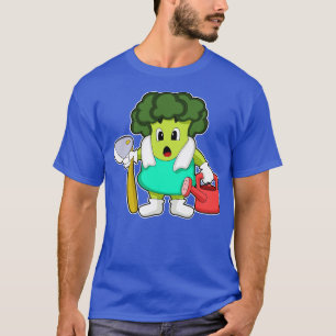 Camiseta Brócolis como Agricultor com lata