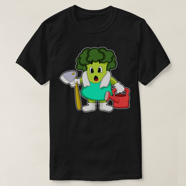 Camiseta Brócolis como Agricultor com lata (Frente do Design)