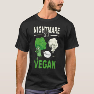 Camiseta Brócolis Couve-Flor Fantasma Pesadelo De Um Ha Veg