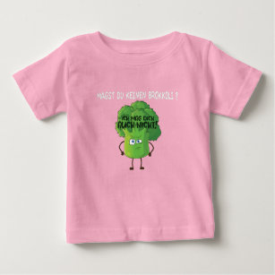 Camiseta Brócolis de Cartoon Bonito Você não gosta de Bróco
