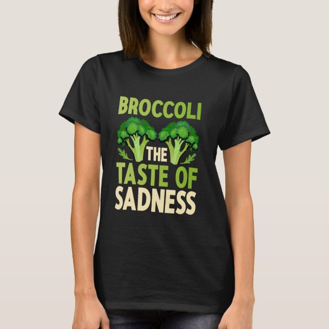 Camiseta Brócolis Engraçado Vegos de Ódio (Frente)