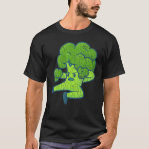 Camiseta Brócolis Fofo Engraçado Vegetariano Vegano Legumes