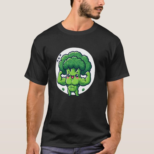Camiseta Brócolis Musculoso com Abdômen (Frente)