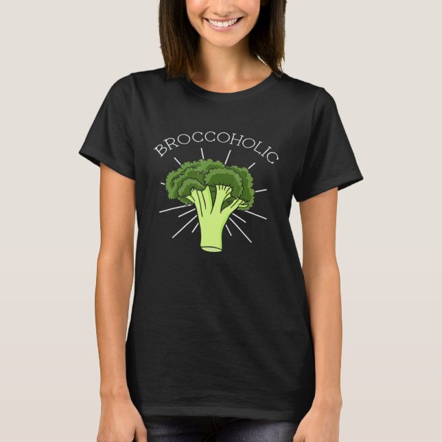 Camiseta Brócolis Vegetal Vegetariano Dieta Baseada em Plan (Frente)